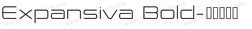 Expansiva Bold字体转换